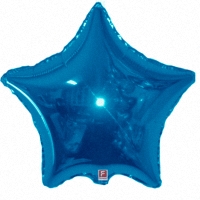 Шар с гелием "Звезда синяя", 46 см