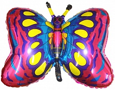 Шарик из фольги "Бабочка",89 см, Фуше