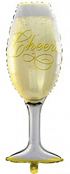 Фольгированный шар Фигура "Бокал шампанского" 104 см