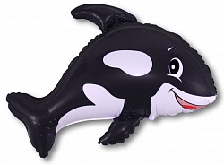 Веселый кит, 86 см Черный