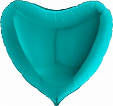 Сердце 91 см, бирюзовый