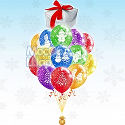 Букет из шаров "Новогодний подарок"