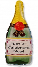 Фольгированный шар Фигура "Бутылка шампанского" 99 см