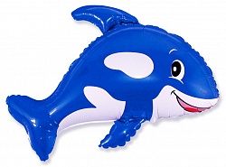 Веселый кит, 86 см Синий
