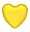 Шар (18''/46 см) Сердце, Желтый
