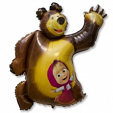 Фольгированный шарик "Маша и медведь"