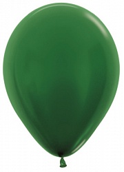 Шар с гелием "Премиум" Темно-зеленый, металлик