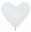 Сердце (12''/30 см) Белый, пастель