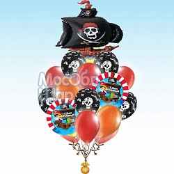 Букет из шаров  "Пиратская вечеринка" 