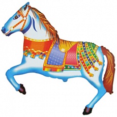 Фольгированный шарик "Лошадь цирковая",104 см